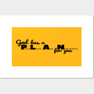 Christian Slogan Gog Has A Plan For You Posters and Art